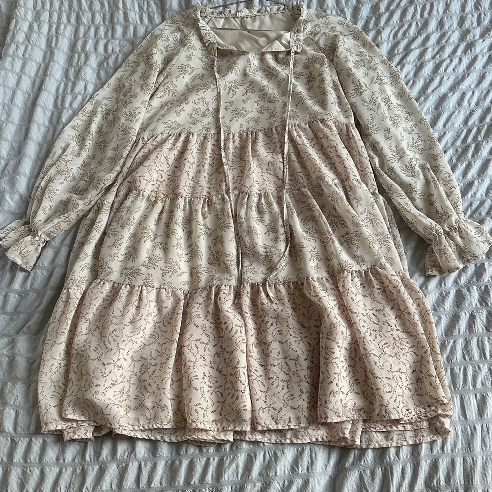 Floral tiered dress